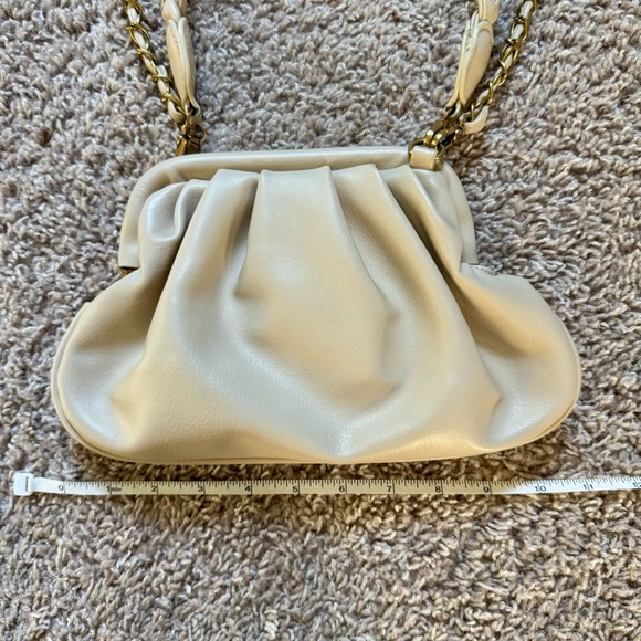 Anthropologie Oona Clutch Purse in Ivory With 2 Straps - Boho & Neutral Chic - Picture 6 of 9